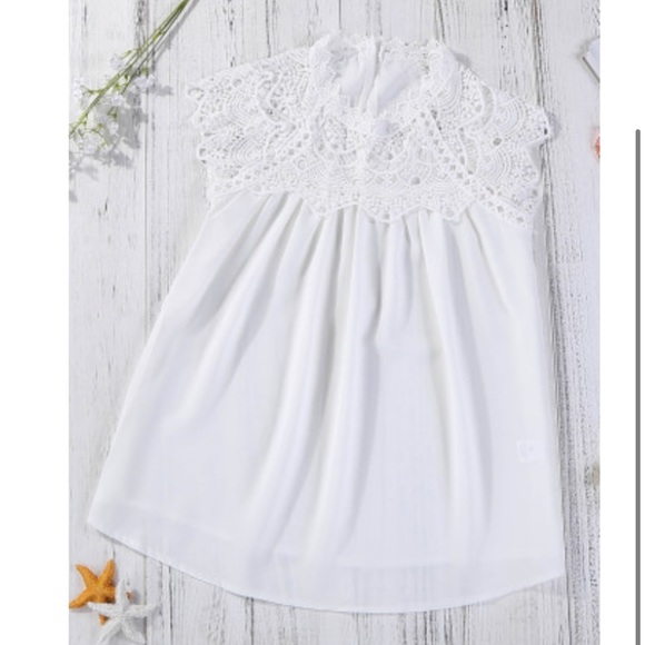 Unique Boho Crochet Lace Ivory Spring Blouse - Picture 7 of 10